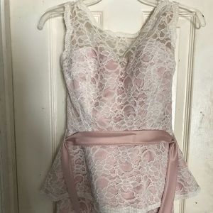 Mori Lee bridesmaid Peplum top and Skirt